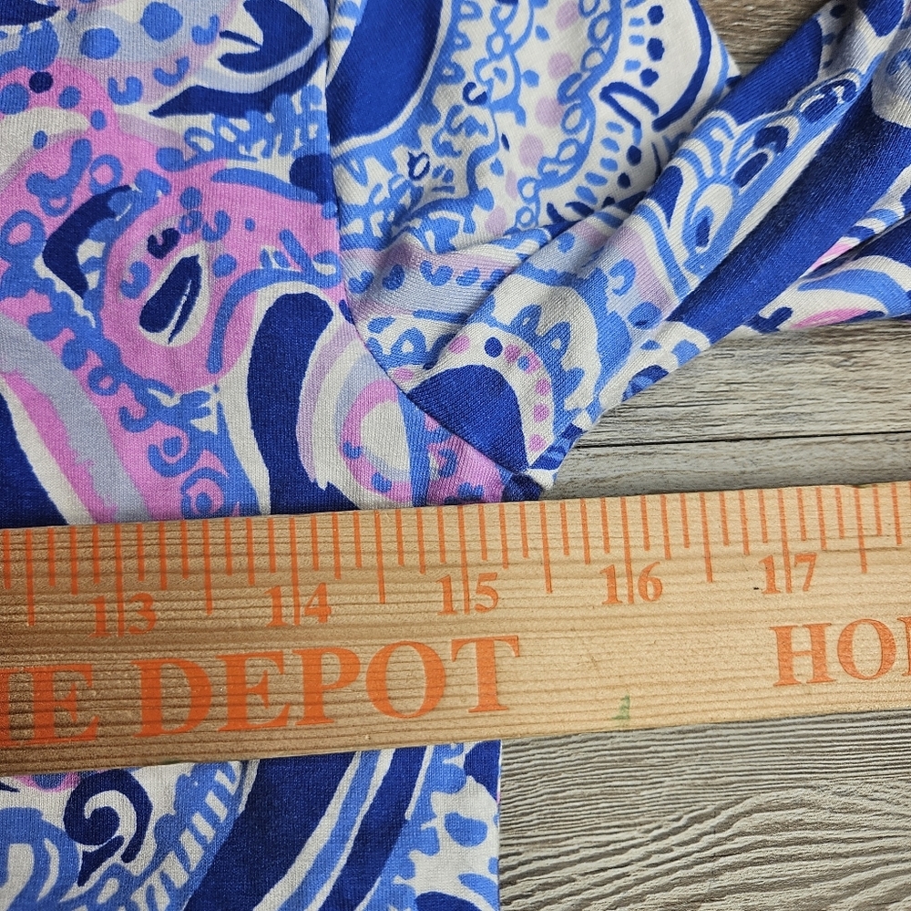 Lilly Pulitzer Sophie Dresw Blue Grotto Legga Sea Size XS Style 000655 - Picture 11 of 13